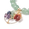 5Pcs 5 Style Natural Mixed Gemstone Stretch Bracelets Set BJEW-JB08748-7