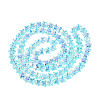 Electroplate Transparent Glass Beads Strands EGLA-N056-04A-B01-2