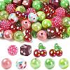 45Pcs 9 Styles Plastic Round Bead & Acrylic Beads Kits MACR-CJ0002-45-1