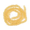Frosted Transparent Glass Beads Strands GLAA-N016-4mm-23-3