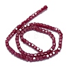 Natural Red Corundum/Ruby Beads Strands G-G106-G05-01-2