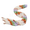 Electroplate Glass Beads Strands EGLA-D300-06-8mm-07-1