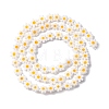 Handmade Millefiori Glass Bead Strands LAMP-J035-6mm-44-4