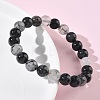 Natural Rutilated Quartz Round Beads Stretch Bracelets for Women BJEW-Z158-03H-03-3