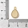 Brass Micro Pave Cubic Zirconia Charms KK-H089-07A-G-3