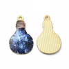 Alloy Printed Pendants PALLOY-D581-02-2