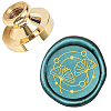 Wax Seal Brass Stamp Head AJEW-WH0209-004-1