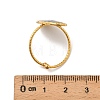304 Stainless Steel Adjustable Open Cuff Rings for Women RJEW-A080-01G-3