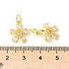 Brass Micro Pave Cubic Zirconia Pendants KK-U067-03G-04-3