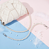   2Pcs 2 Colors Resin Imitation Pearl Bead Bag Straps FIND-PH0008-24A-2