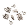 6 Sets 3 Style Alloy Box Clasps FIND-TA0001-54-13