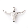 Tibetan Style 304 Stainless Steel Pendants STAS-P305-41AS-2