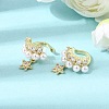 Brass Micro Pave Cubic Zirconia Cuff Earrings CU-CBAE7DF-29G-3