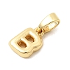 Brass Letter Charms KK-G554-22G-B-2
