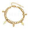 201 Stainless Steel Cable & Curb Chain Double Layeys Bracelets FS-WG1EEED-05-1