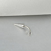 Cone 304 Stainless Steel Eyebrow Curved Barbell Rings with Spikes End WG9938B-01-1