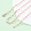 Brass Paperclip Chains Necklaces for Women NJEW-D302-69RG-1