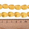 Frosted Handmade Lampwork Beads Strands LAMP-Q041-06D-4
