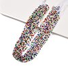 Transparent Gradient Color Glass Beads Strands GLAA-E044-01A-1
