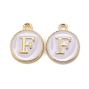 Golden Plated Alloy Charms X-ENAM-S118-01F-1