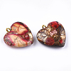 Assembled Bronzite and Imperial Jasper Pendants G-T111-04D-3