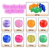 224Pcs 9 Style Acrylic European Beads MACR-YW0001-69-2