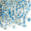 100Pcs Crackle Transparent Glass Beads GLAA-TADJ0001-12E-1