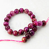 Natural Rose Tiger Eye Beads Strands X-G-G099-12mm-12-2