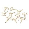 Brass Micro Clear Cubic Zirconia Pendants X-ZIRC-F120-086G-4
