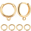 20Pcs Brass Huggie Hoop Earring Findings KK-BBC0014-57-1