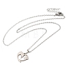306 Stainless Steel Pendant Necklace for Women NJEW-Q772-01P-09-1