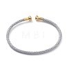 Braided Carbon Steel Wire Bracelet Making MAK-A017-B06-1