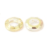 Electroplate Transparent Glass Linking Rings GLAA-F126-01A-2