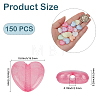 150Pcs Luminous Transparent Acrylic Beads OACR-PA0002-02-2
