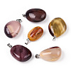 Natural Mookaite Pendants G-P525-01P-05-1