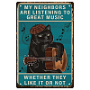 Vintage Metal Iron Tin Sign Poster AJEW-WH0157-671-1