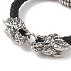 Braided Microfiber Leather Cord Bracelets BJEW-B096-19D-2