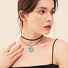 Alloy Glass Pendants PALLOY-CA0001-23-6