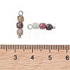 Natural Multicolor Tourmaline  Pendants PALLOY-JF05187-4