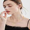 1Pc 304 Stainless Steel Letter Pendant Necklaces NJEW-LP0001-33F-G-4