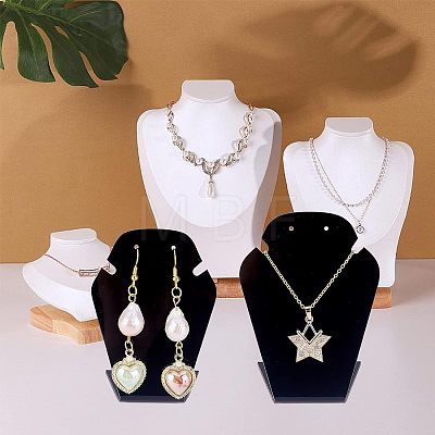 Acrylic Necklace and Earring Displays ODIS-WH0007-12-1