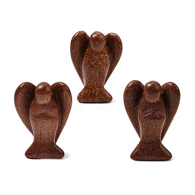 Synthetic Goldstone Angel Figurine DJEW-N006-01A-29-1
