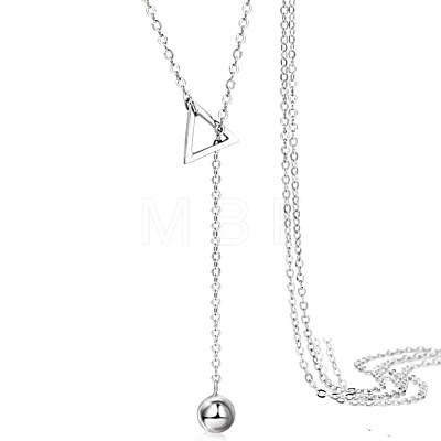 Brass Lariat Necklaces NJEW-BB65432-1