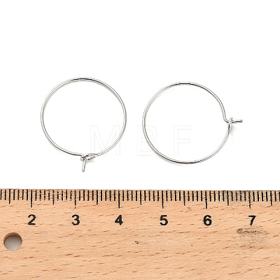 Brass Hoop Earring Findings KK-R112-038B-1