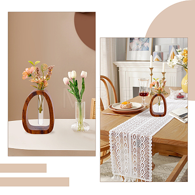 Glass Hydroponic Flower Vase AJEW-WH0871-73-1