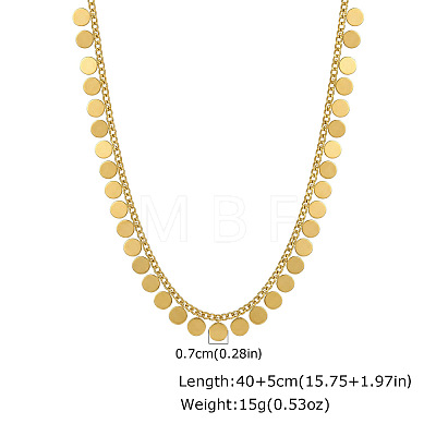 304 Stainless Steel Mini Multiple Charm Necklaces for Women WGEADAB-02-1