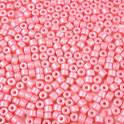 Baking Paint Pearlized Glass Seed Beads SEED-T008-03I-1