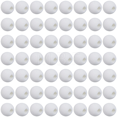 5 Strands Synthetic Lava Rock Round Beads Strands G-PA0002-40-1