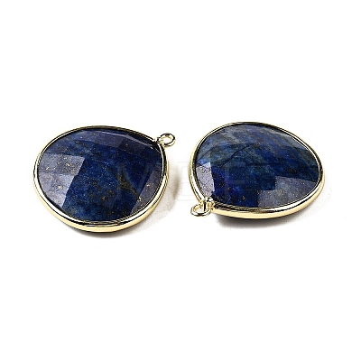 Natural Lapis Lazuli Pendants G-B009-07G-C-1