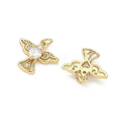 Brass Micro Pave Cubic Zirconia Pendants KK-A291-03G-06-1